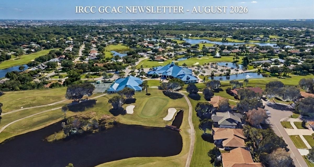 A view of the Indian River Colony Club golf course and the continuing progress of the summer improvement program.